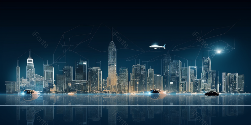 城市飞机高楼大厦光效效果背景图,插画/手绘图,插画/手绘图库,插画/手绘图下载,插画/手绘